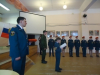 1 декабря  в МБОУ Рождественская СОШ состоялась торжественная присяга  кадетов. На церемонии присутствовали: